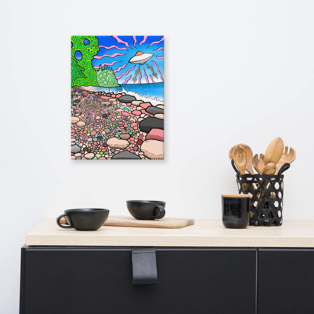 Pancake UFO V2 - Canvas Print   Canadian Landscape Wall Art Decor