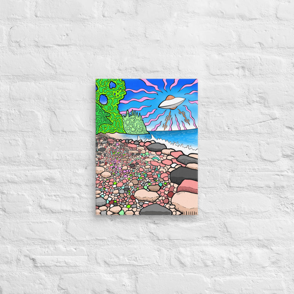 Pancake UFO V2 - Canvas Print   Canadian Landscape Wall Art Decor