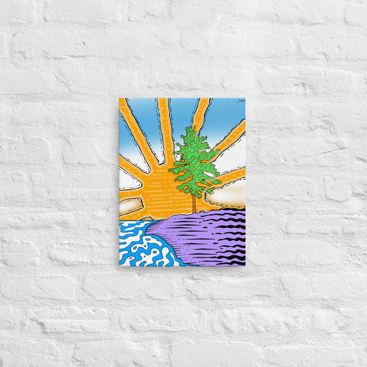 Sundown in Batchawana - Canvas Print Landscape Wall Art