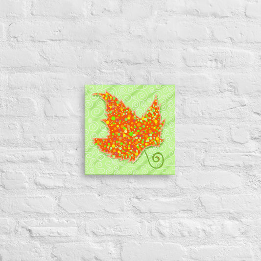Magnificent Oak Canvas Print Autumn Illustration Wall Art