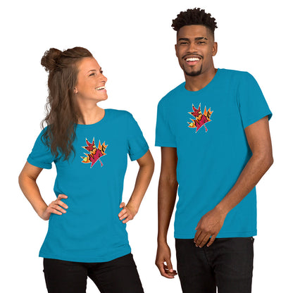 Haliburton maple leaf unisex t-shirt