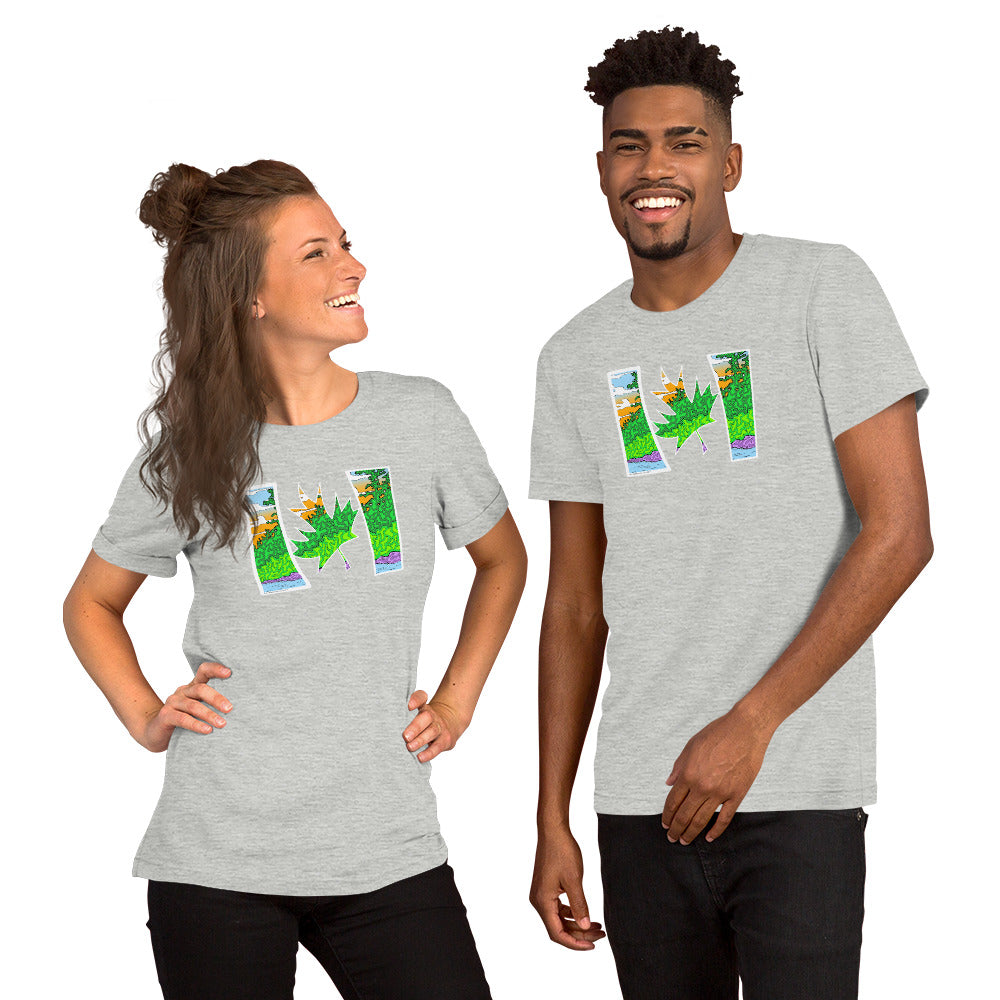 Trippy Canadian T-Shirt Psychedelic Streetwear