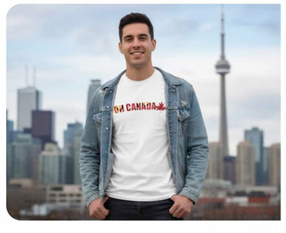 Oh Canada Red Maple T-Shirt - Trippy Canadian Nature Art