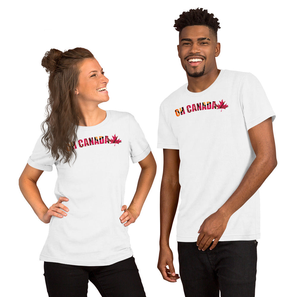 Oh Canada Red Maple T-Shirt - Trippy Canadian Nature Art