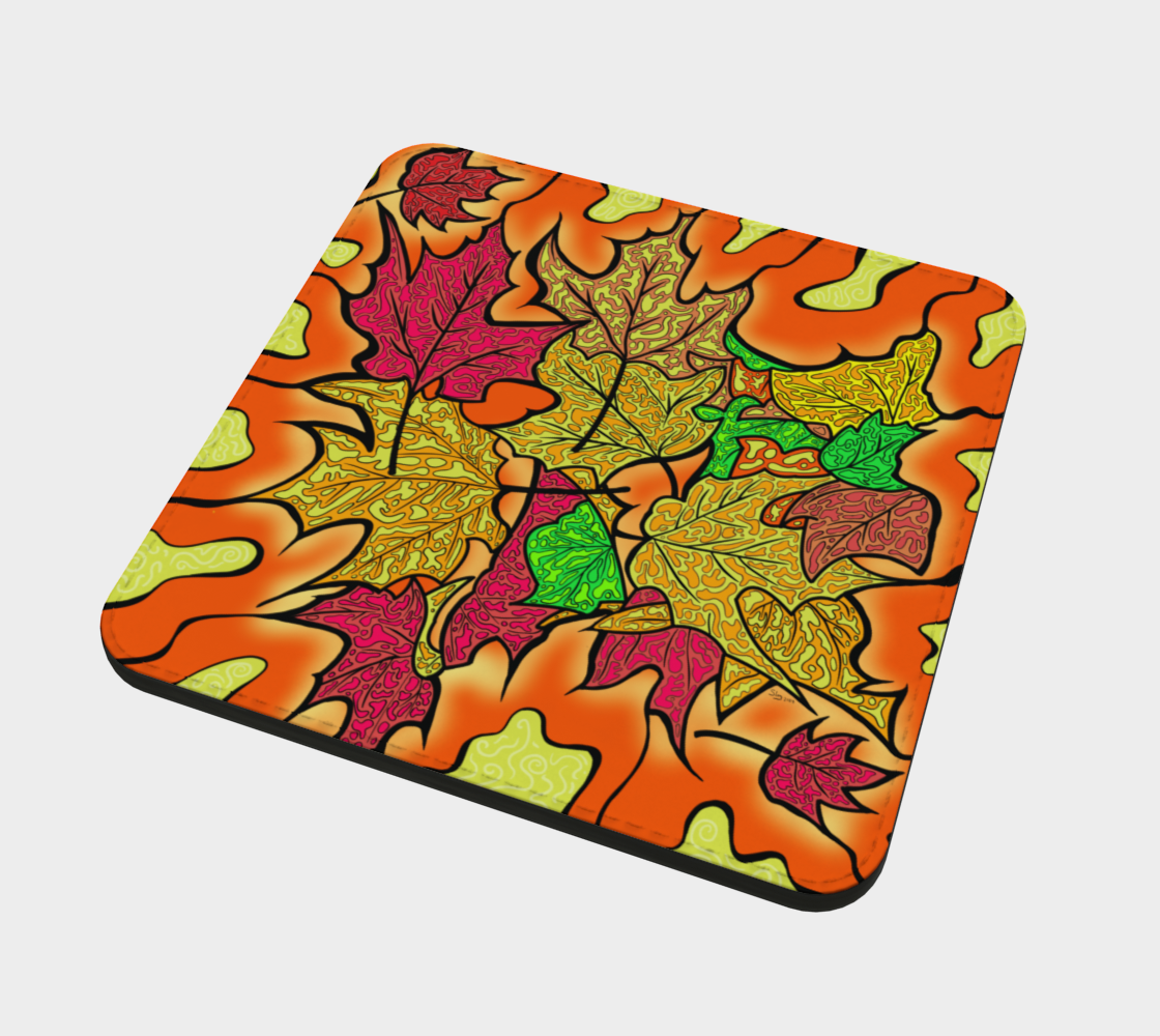 Haliburton Leaves  - Drink Coaster