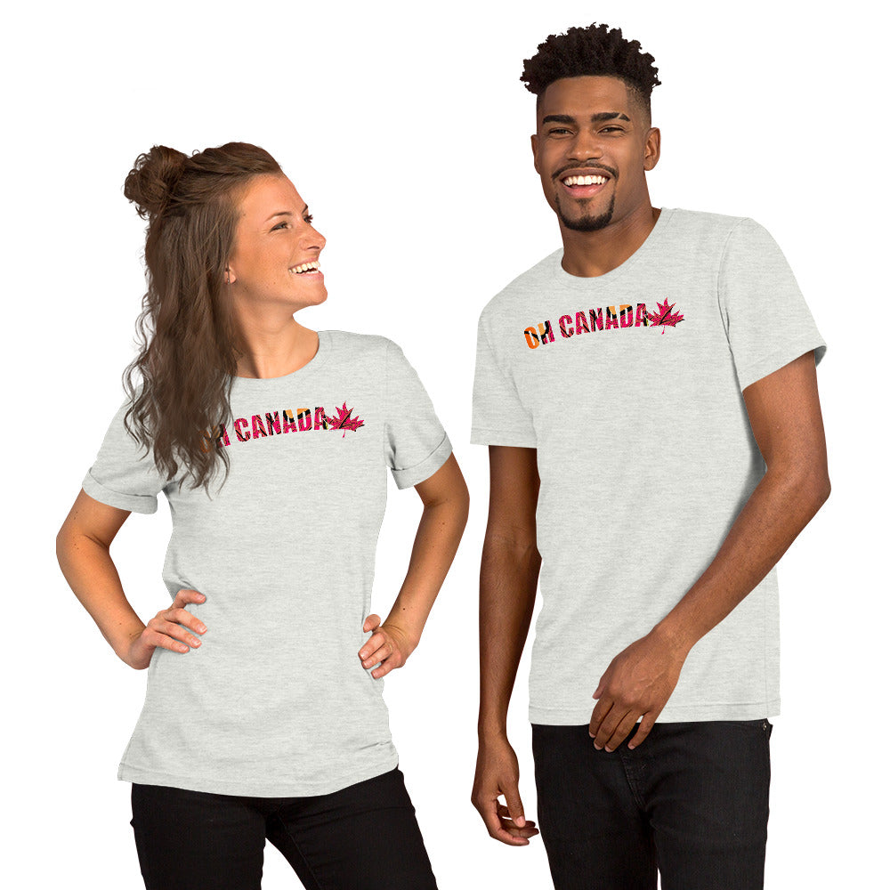 Oh Canada Red Maple T-Shirt - Trippy Canadian Nature Art