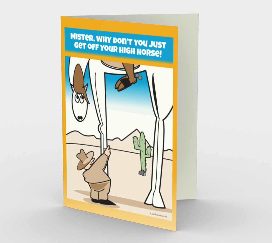 High Horse - Greeting Card