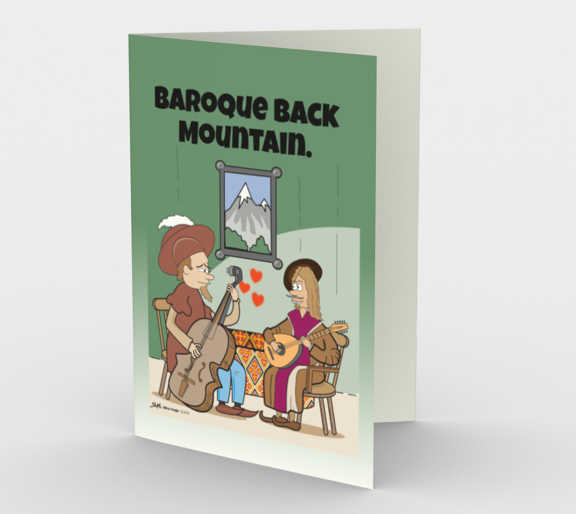 Baroque Back Mountain - Greeting Card