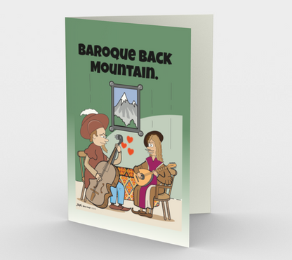 Baroque Back Mountain - Greeting Card