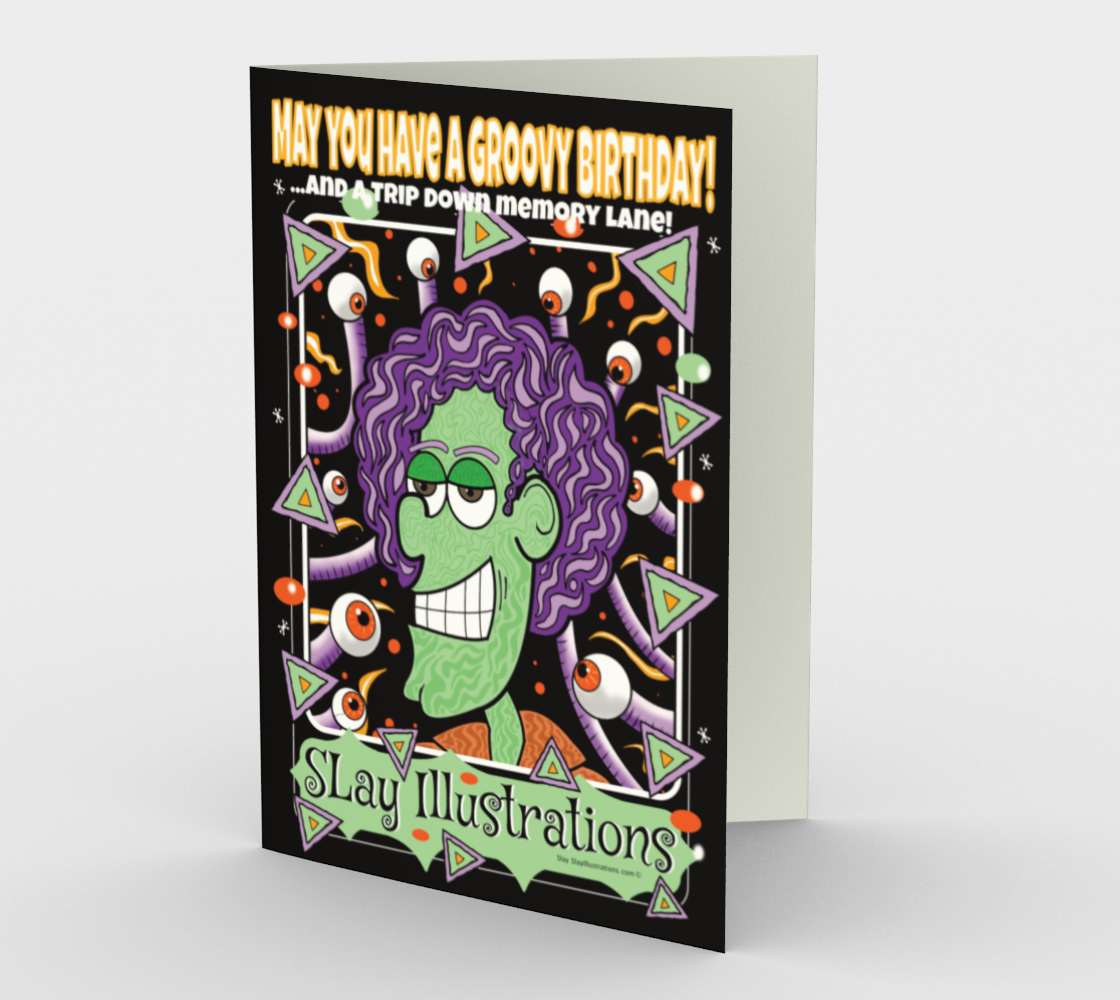 Groovy Birthday Trip - Greeting Card