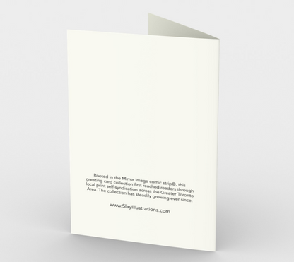 A Brush With a Great White - greeting card