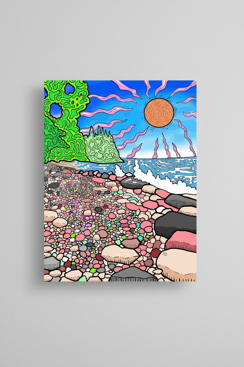 Pancake Sun Illustration 01   Canadian Wall Art Decor