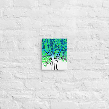 Infinite Branches canvas - psychedelic tree art from Northern Ontario. Lake Superior nature gift for cottage & modern home decor