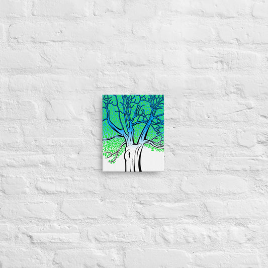 Infinite Branches canvas - psychedelic tree art from Northern Ontario. Lake Superior nature gift for cottage & modern home decor