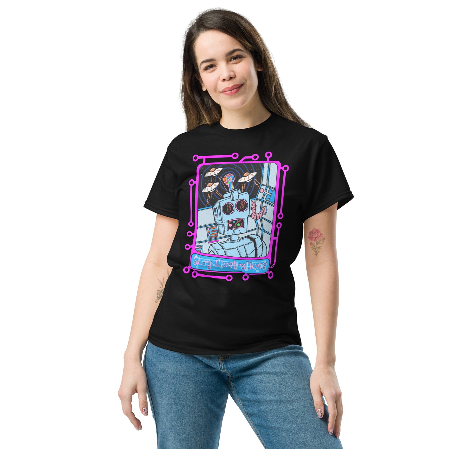 8-Bit Recharge - Unisex classic tee | 60s Psychedelic Streetwear | Canadian Made