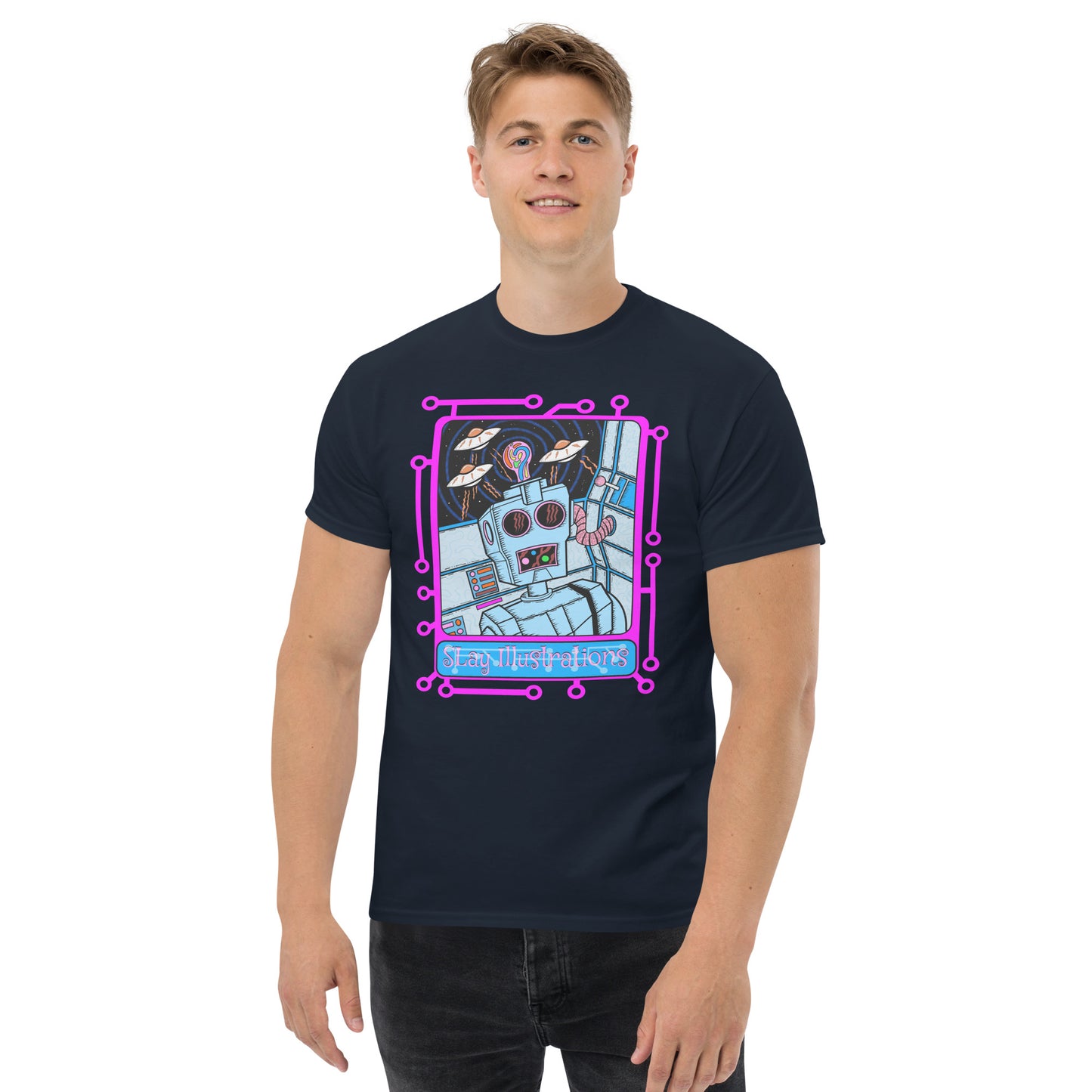 8-Bit Recharge - Unisex classic tee | 60s Psychedelic Streetwear | Canadian Made