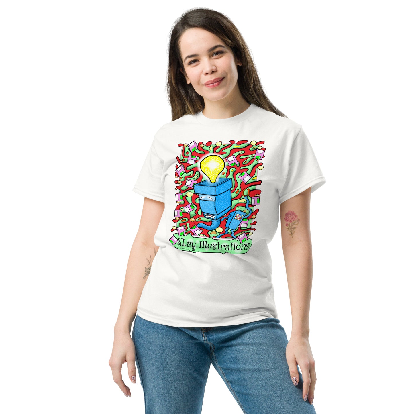 8-Bit - Trippin - Unisex classic tee | 60s Psychedelic Streetwear | Canadian Made
