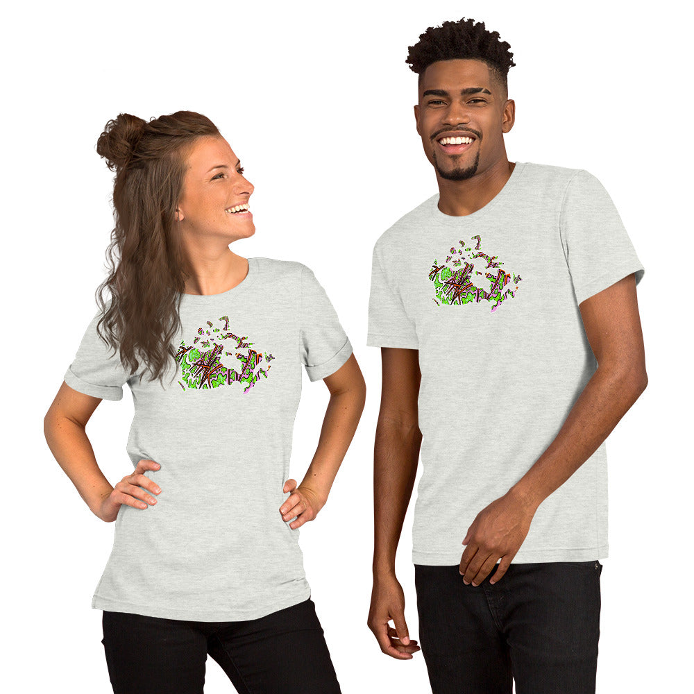 Chippewa Canada Map - Unisex t-shirt | Trippy Maple Leaf Tees - Cottage Country | SLay Illustrations