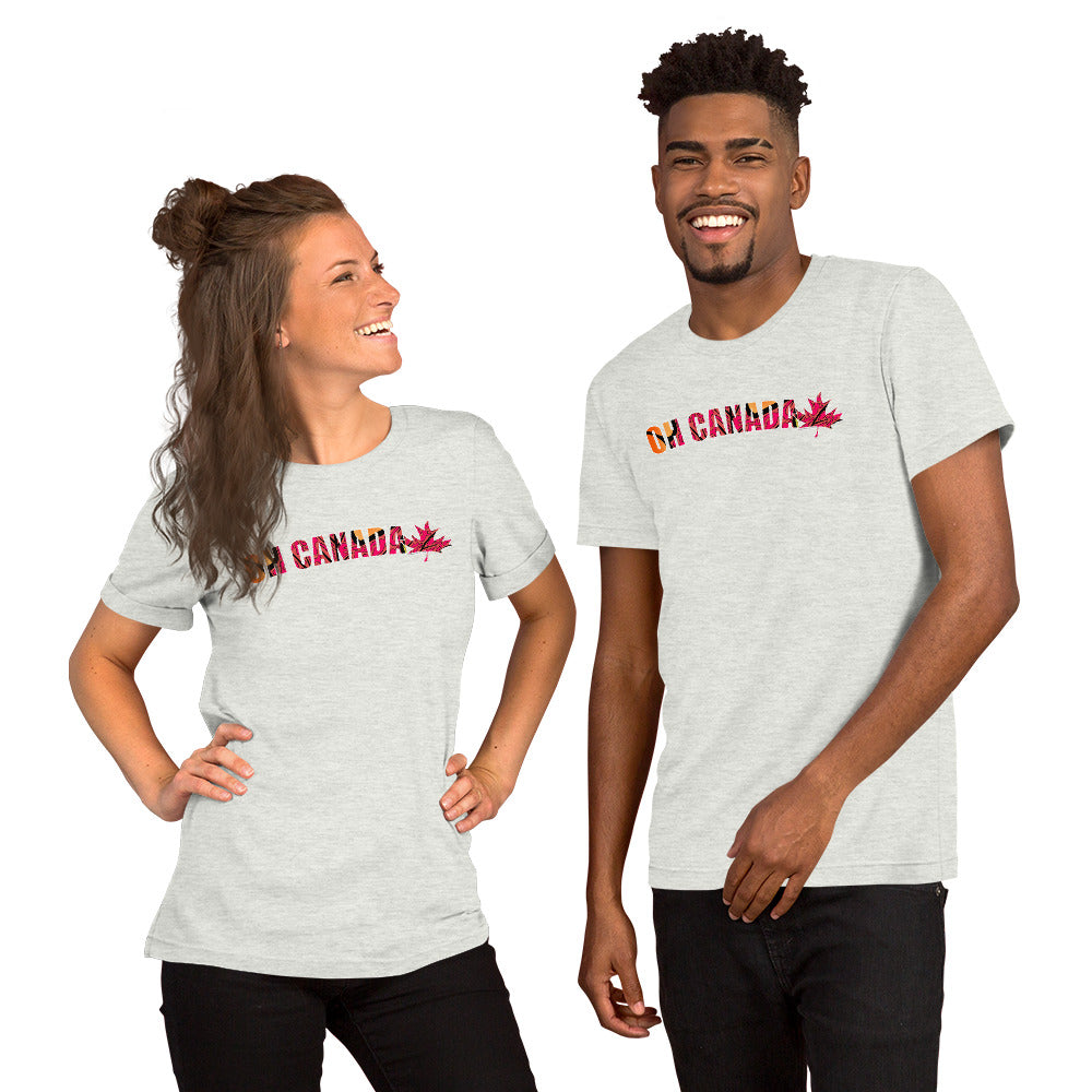 trippy maple leaf t-shirt