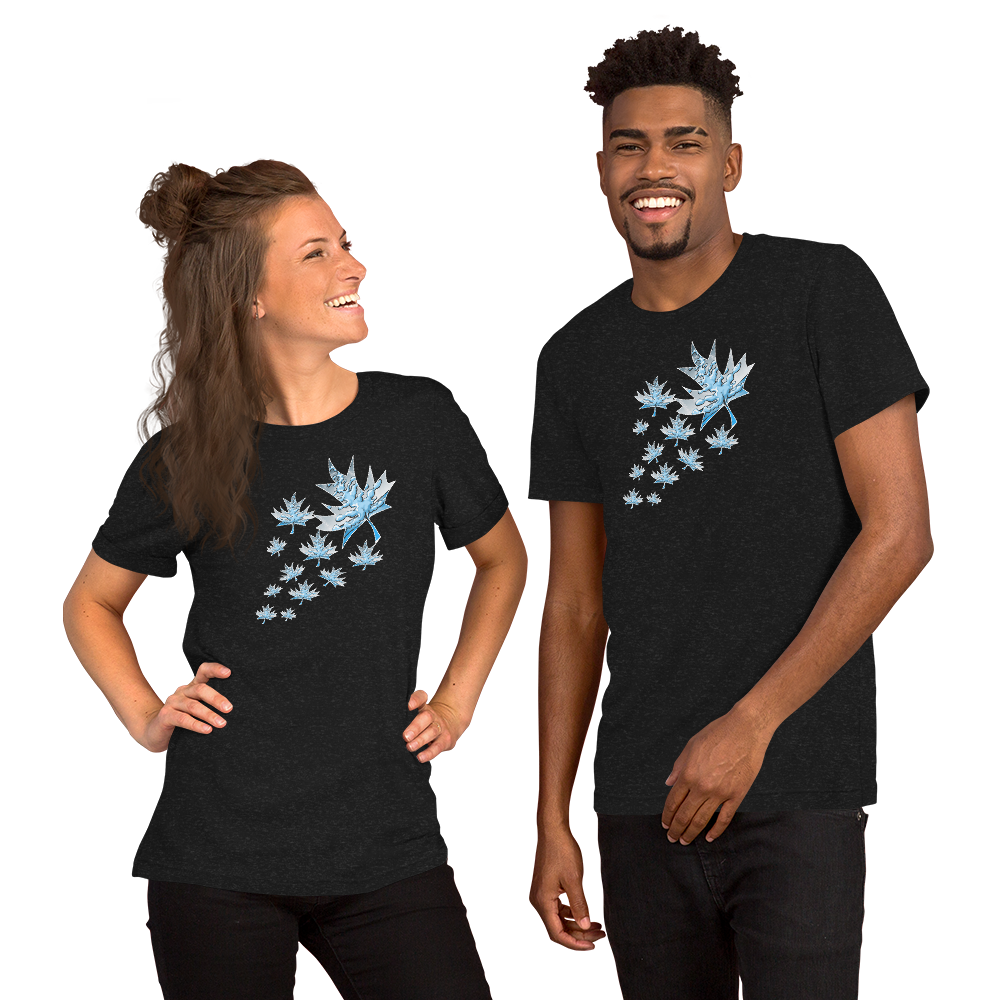 Trippy Maple Leaf Unisex T-Shirt Canadian Fashion