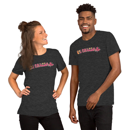 trippy maple leaf t-shirt