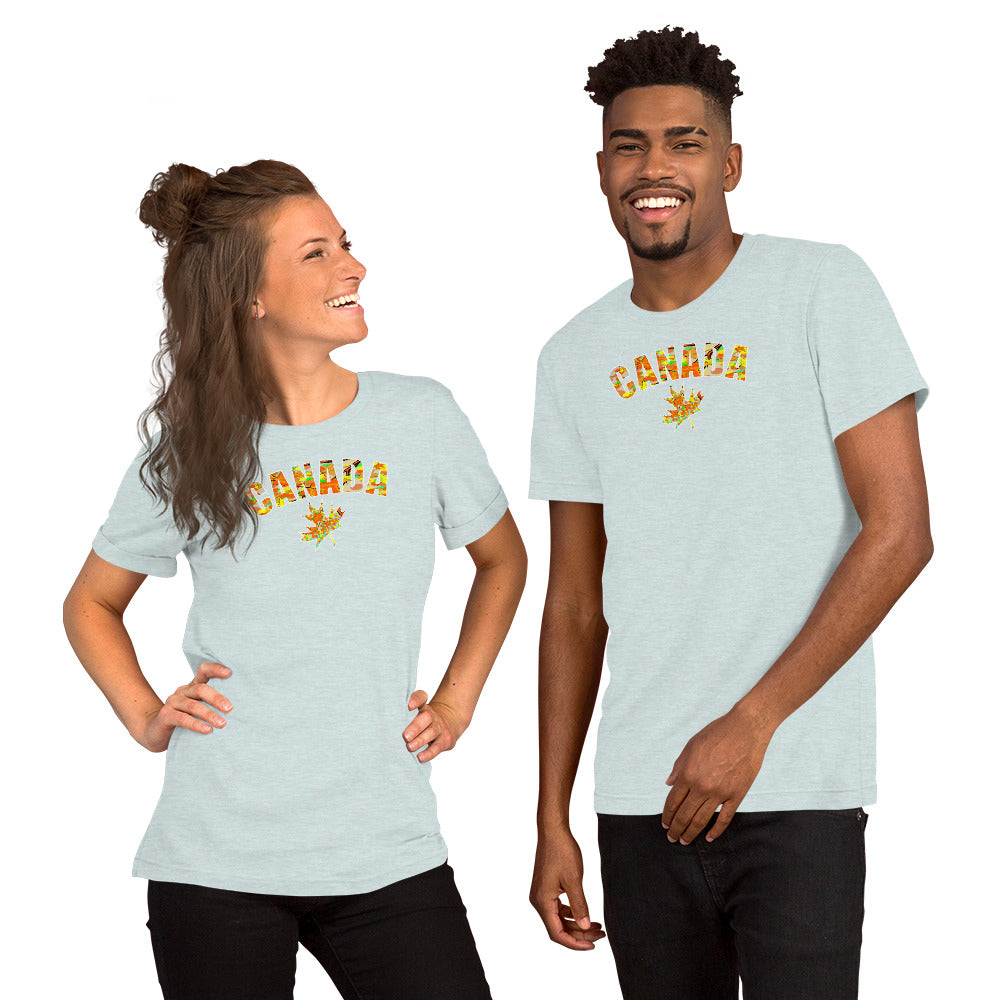 Trippy Maple Leaf T-Shirt Canadian Graphic Fashion