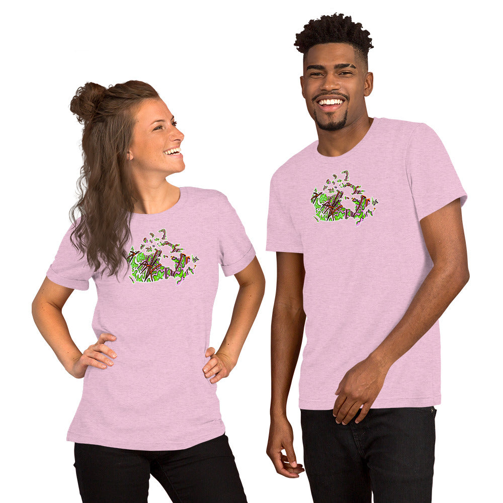 Chippewa Canada Map - Unisex t-shirt | Trippy Maple Leaf Tees - Cottage Country | SLay Illustrations