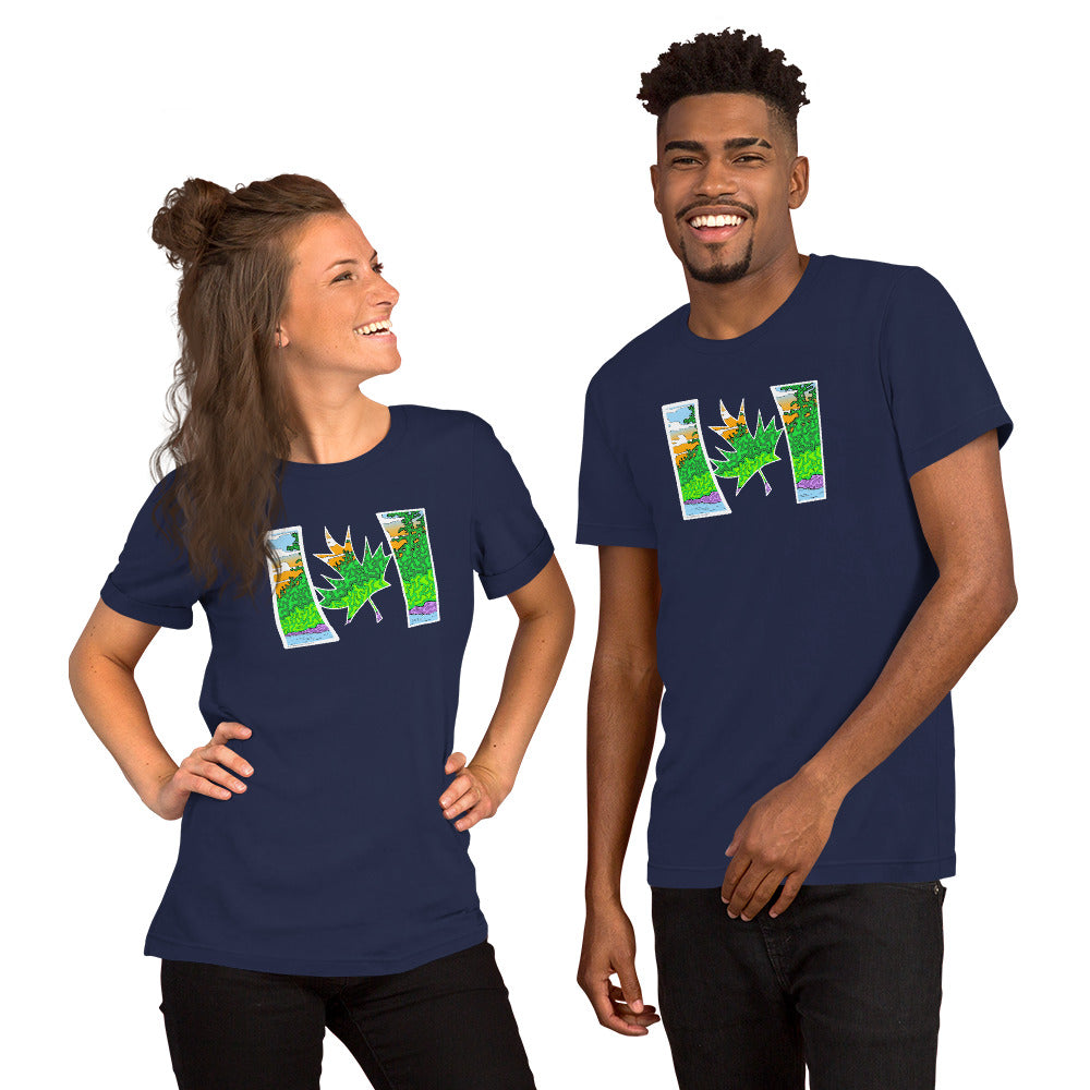 Trippy Canadian T-Shirt Psychedelic Streetwear