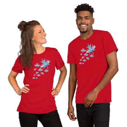 Trippy Maple Leaf Unisex T-Shirt Canadian Fashion