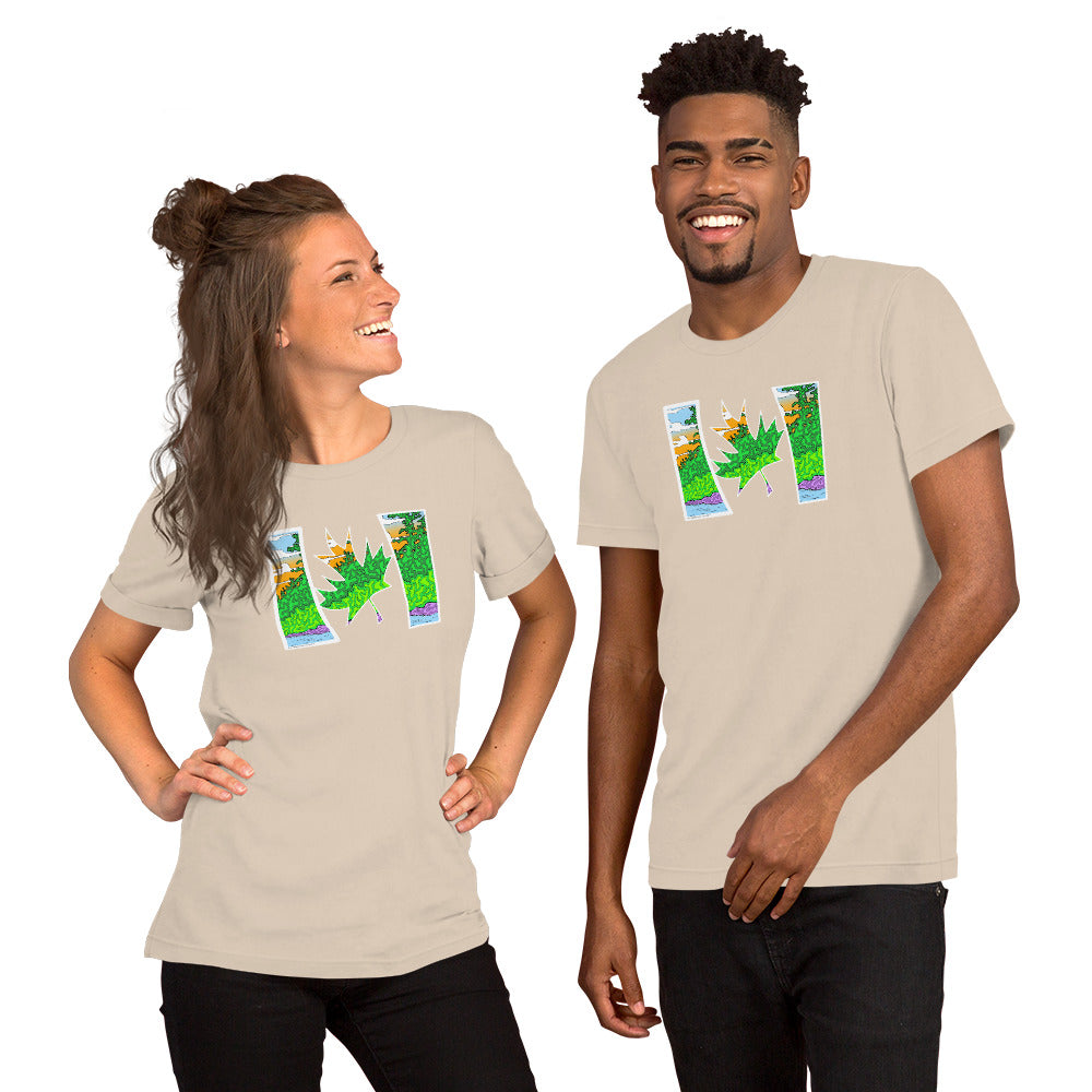 Trippy Canadian T-Shirt Psychedelic Streetwear