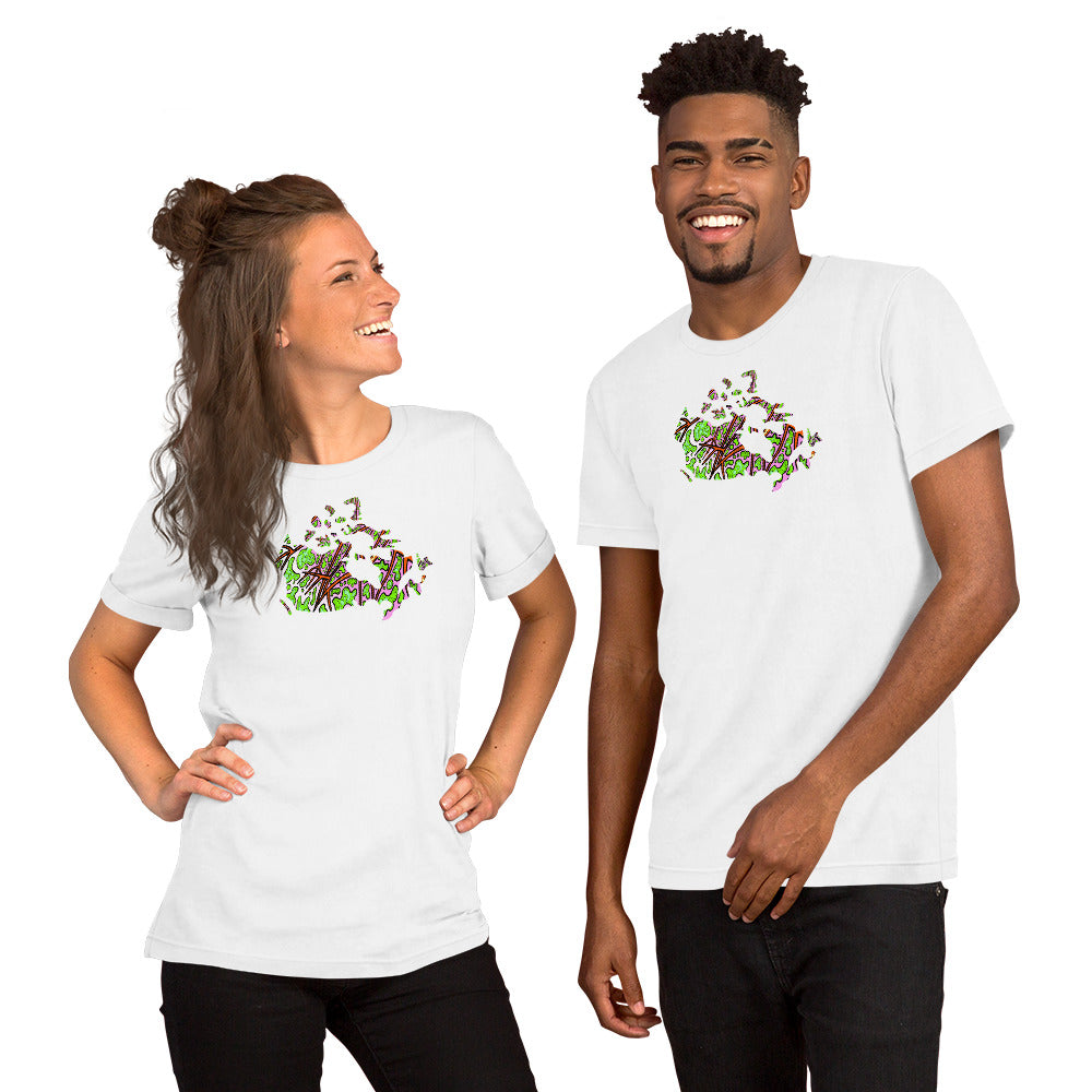 Chippewa Canada Map - Unisex t-shirt | Trippy Maple Leaf Tees - Cottage Country | SLay Illustrations
