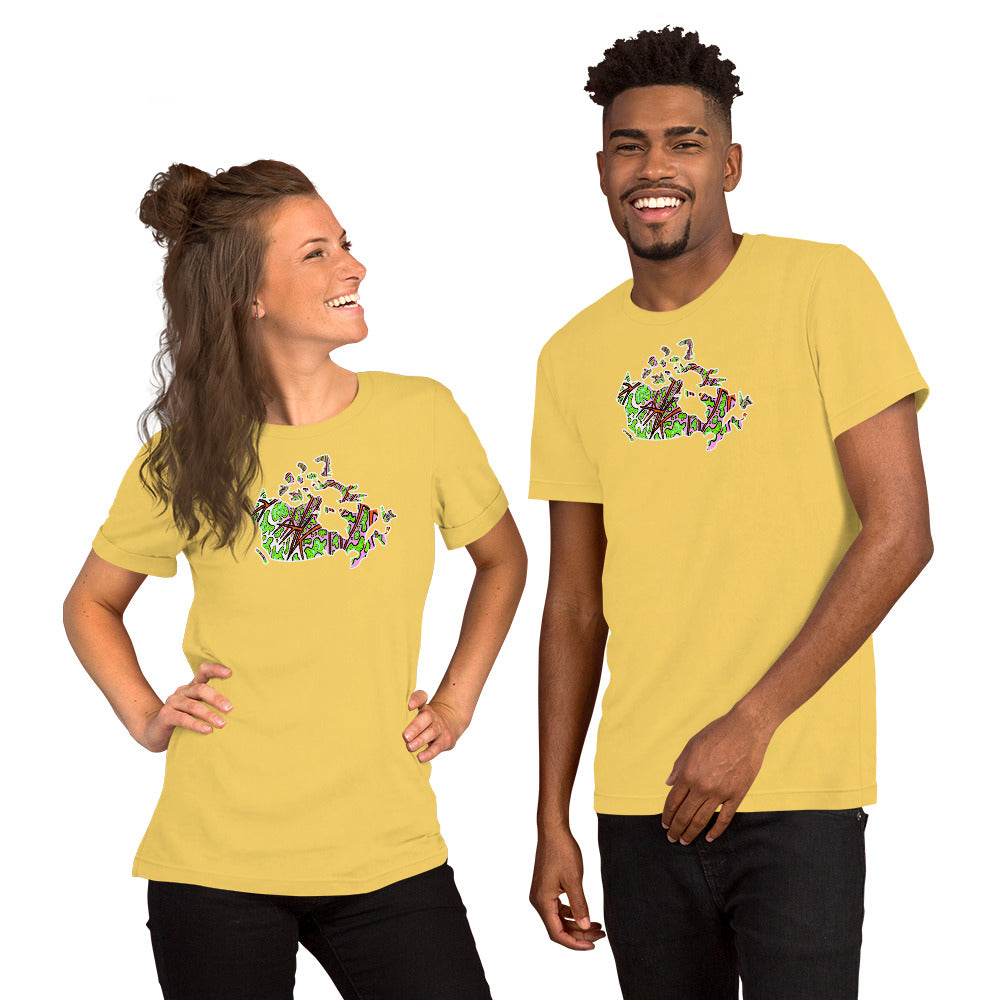 Chippewa Canada Map - Unisex t-shirt | Trippy Maple Leaf Tees - Cottage Country | SLay Illustrations