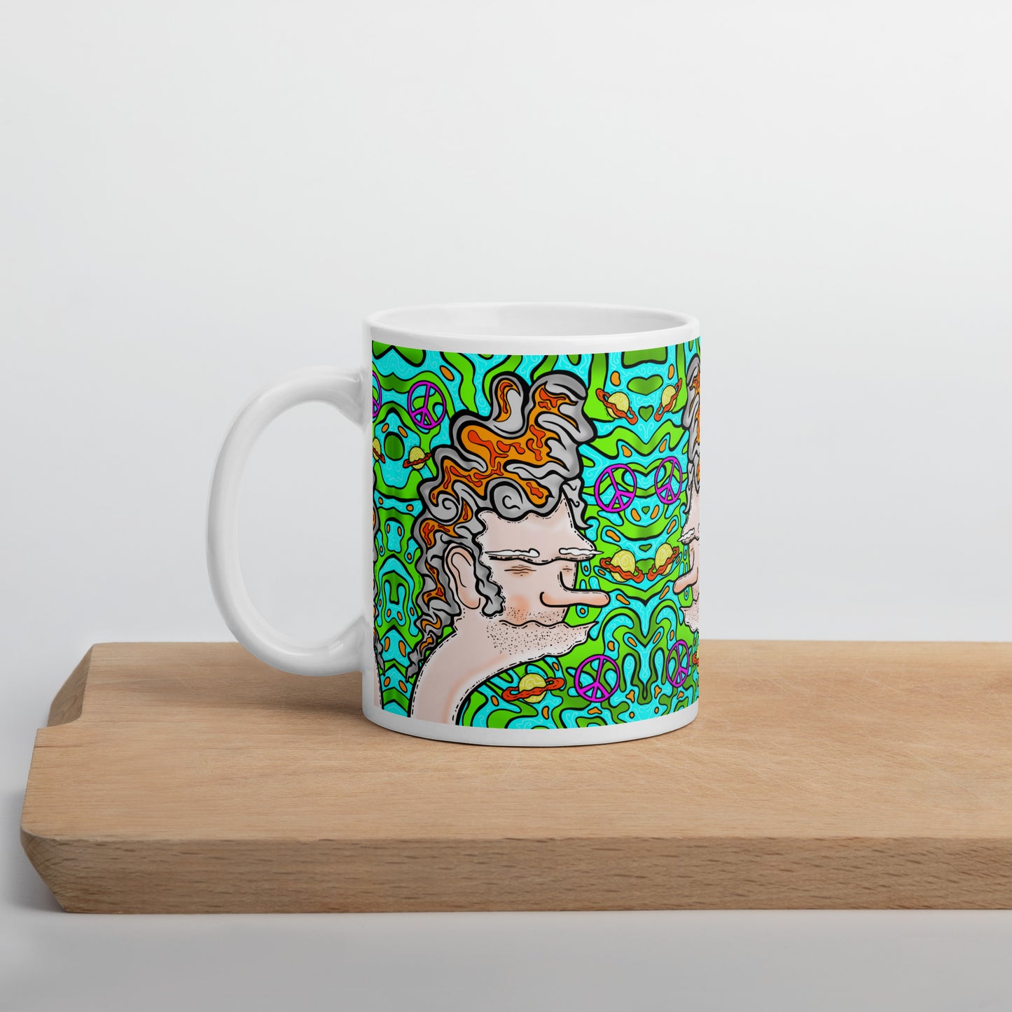 1960s Sven White glossy mug