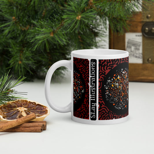 Firepit In West Guilford - White glossy mug