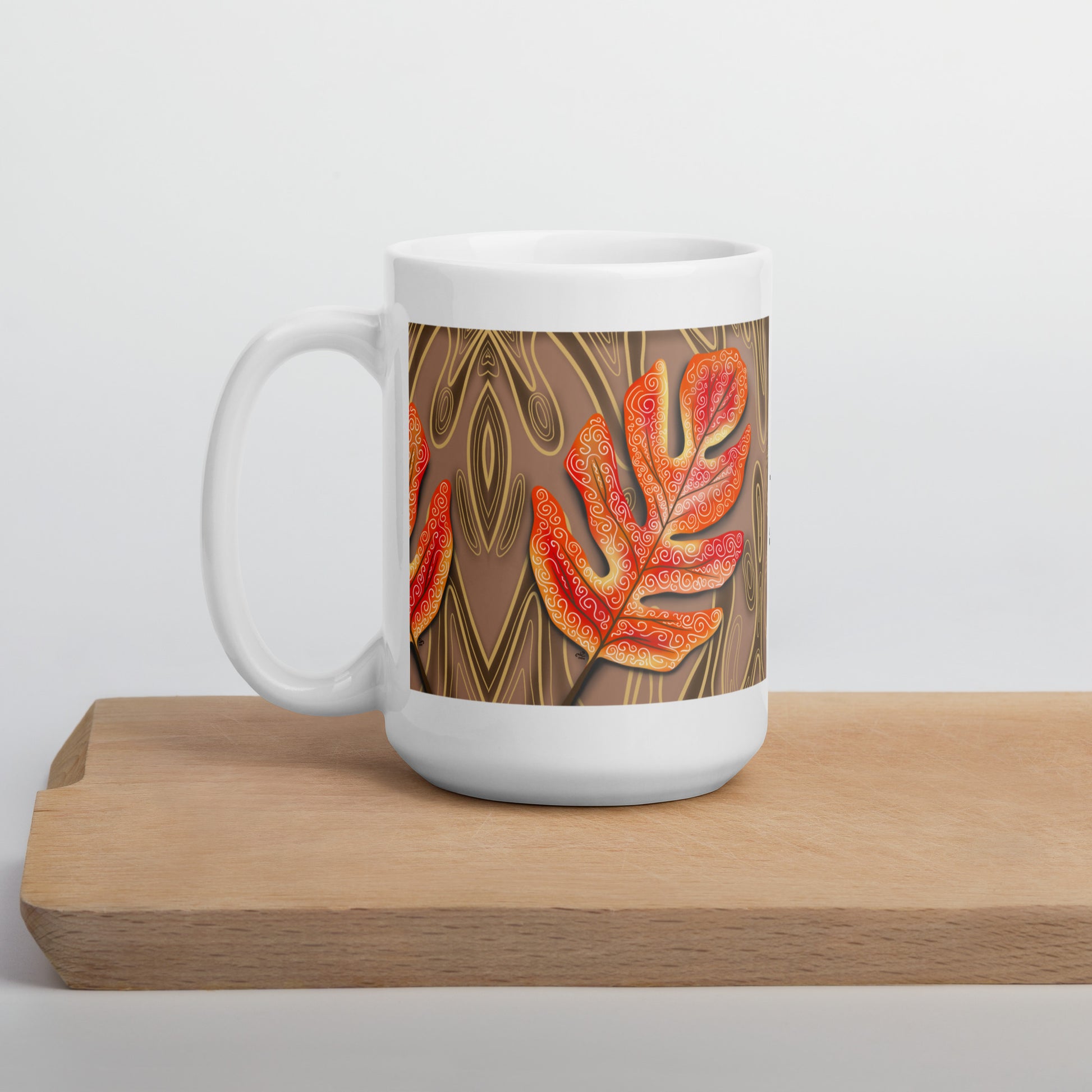 Scarlet Oak Coffee Mug | Canadian Nature Art