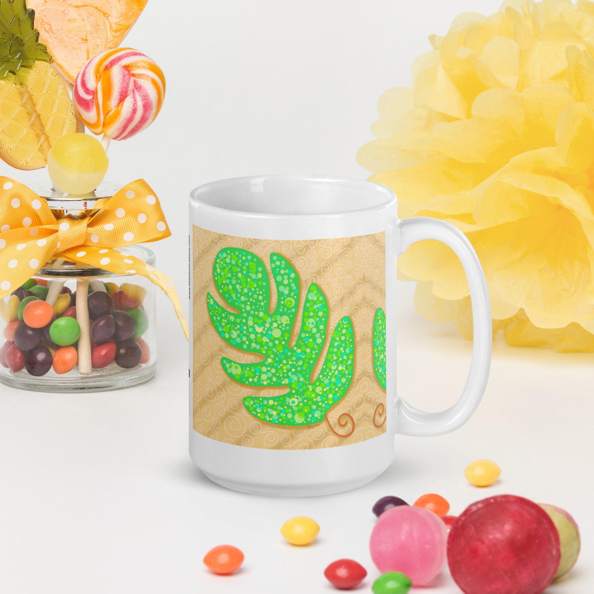 Oak Leaf Coffee Mug | Nature Art Ceramic Mug